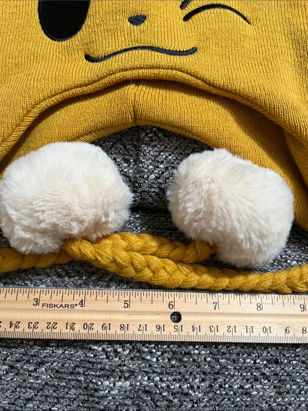 Pokemon Winking Eevee with Ears Beanie Hat with Pom-Pom Tassels